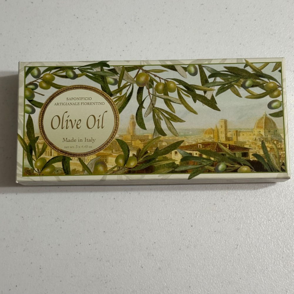 Saponificio Artigianale Fiorentino Olive Oil Bar Soap Set Made in Italy NEW - Picture 2 of 7
